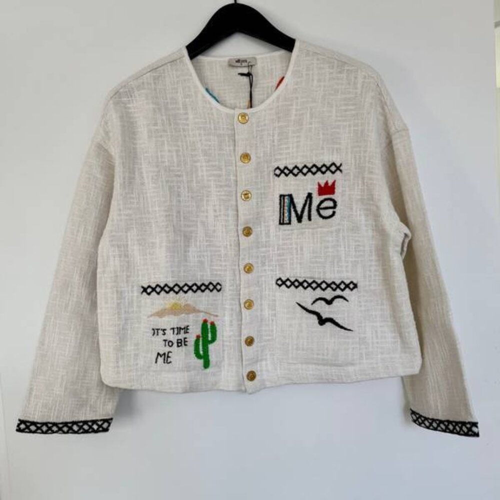 MARGARET COLLARLESS JACKET NWT - image 1